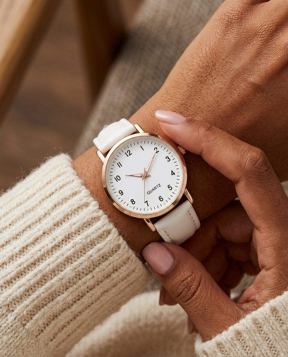 Adeline Women's Suede Strap Watch