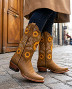 Sutton Women's Sunflower Embroidered Boots
