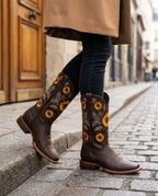 Sutton Women's Sunflower Embroidered Boots
