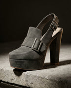 Kensington Women's Suede Platform Block Heels