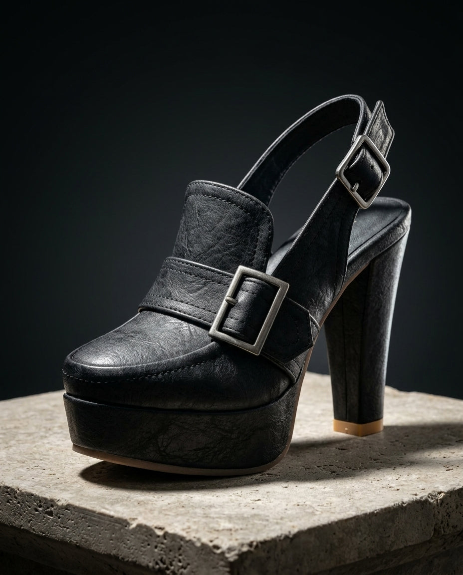 Kensington Women's Suede Platform Block Heels
