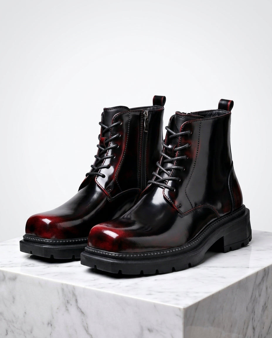 Barrett Men's Leather Platform Boots