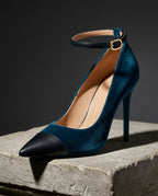 Eleanor Women's Velvet Mary Jane Heels
