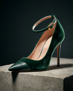 Eleanor Women's Velvet Mary Jane Heels