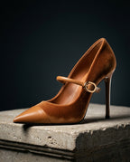 Eleanor Women's Velvet Mary Jane Heels