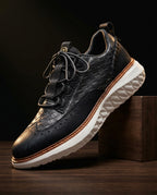 Grayson Men's Woven Leather Sneakers