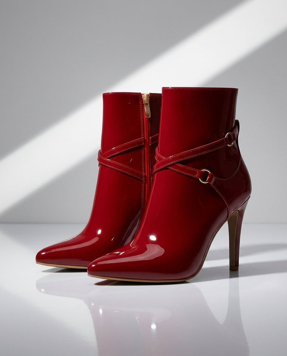 Charlotte Women's Patent Stiletto Boots