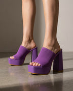 Harper Women's Platform Block Heel Mules