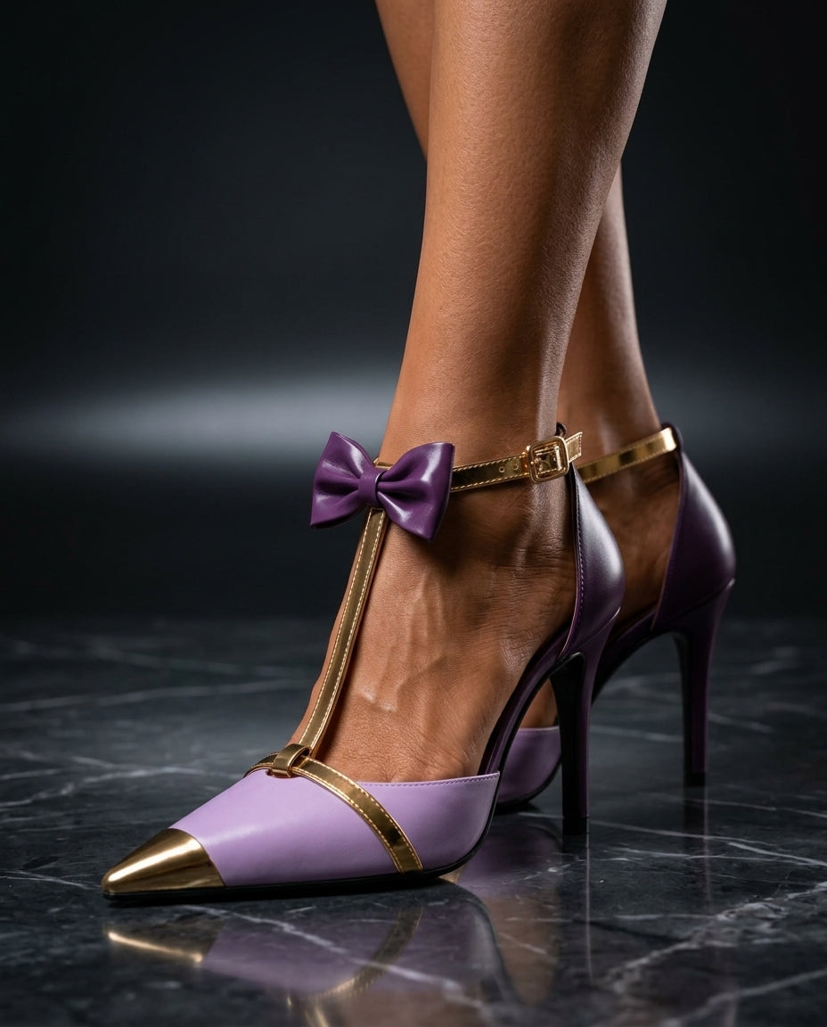 Blakely Women's Bow T-Strap Heels