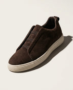 Everett Men's Suede Elastic Lace Sneakers