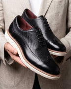 Sutherland Men's Snake Embossed Wingtip Oxfords
