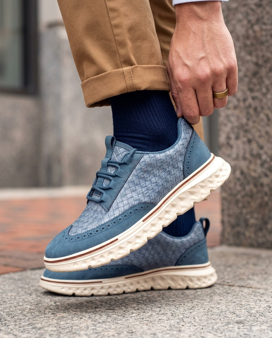 Calloway Men's Woven Wingtip Sneakers