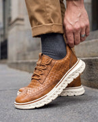 Calloway Men's Woven Wingtip Sneakers