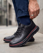 Calloway Men's Woven Wingtip Sneakers