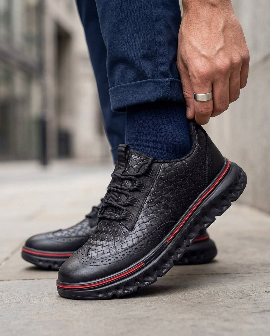 Calloway Men's Woven Wingtip Sneakers