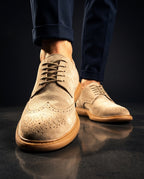 Everett Men's Suede Wingtip Oxford Sneakers