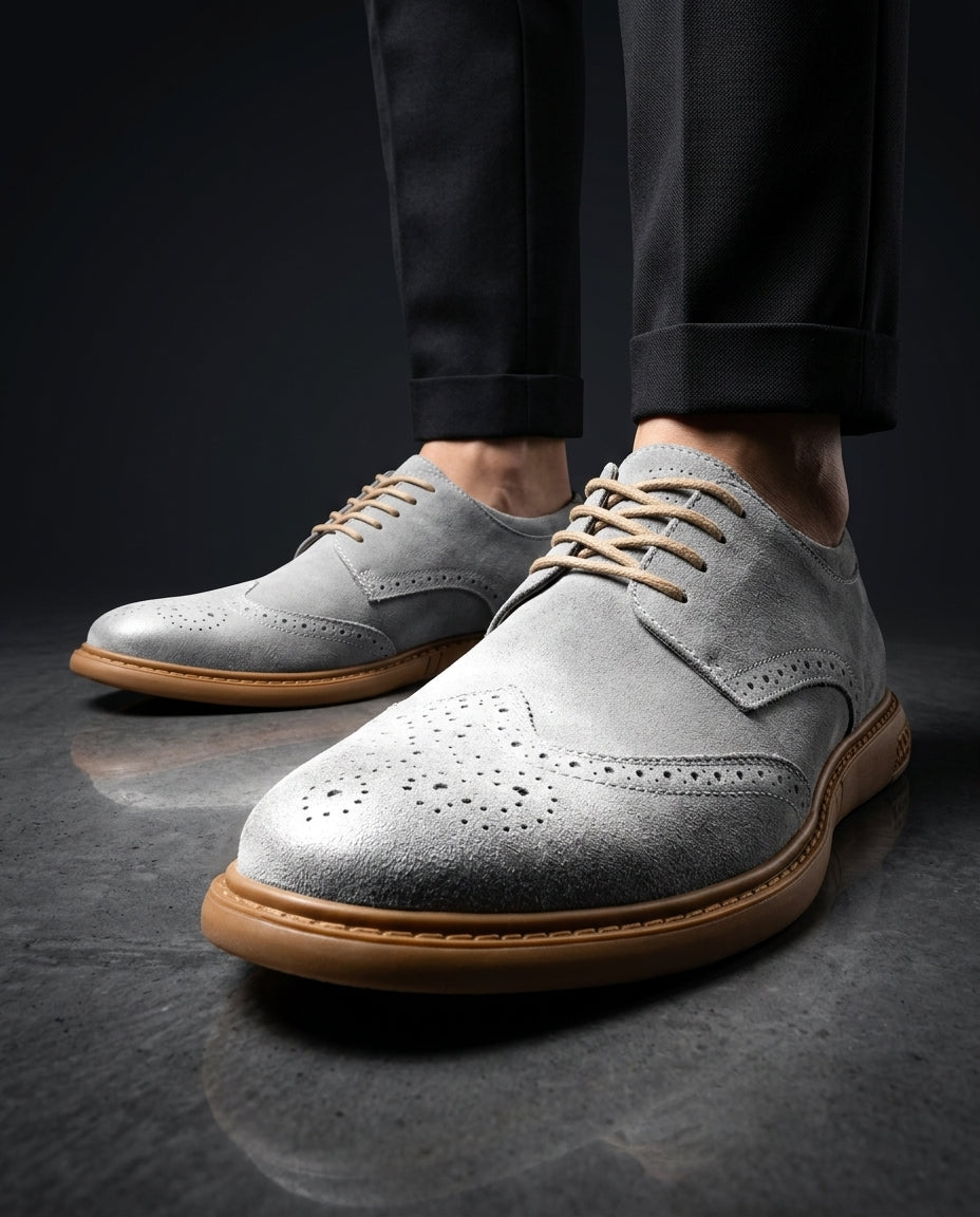Everett Men's Suede Wingtip Oxford Sneakers