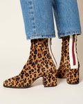 Marlowe Women's Suede Retro Square Toe Boots