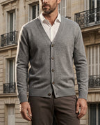 Barrett Men's Cashmere Blend V-Neck Cardigan