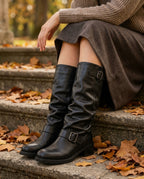 Kensington Women's Knee High Buckle Boots