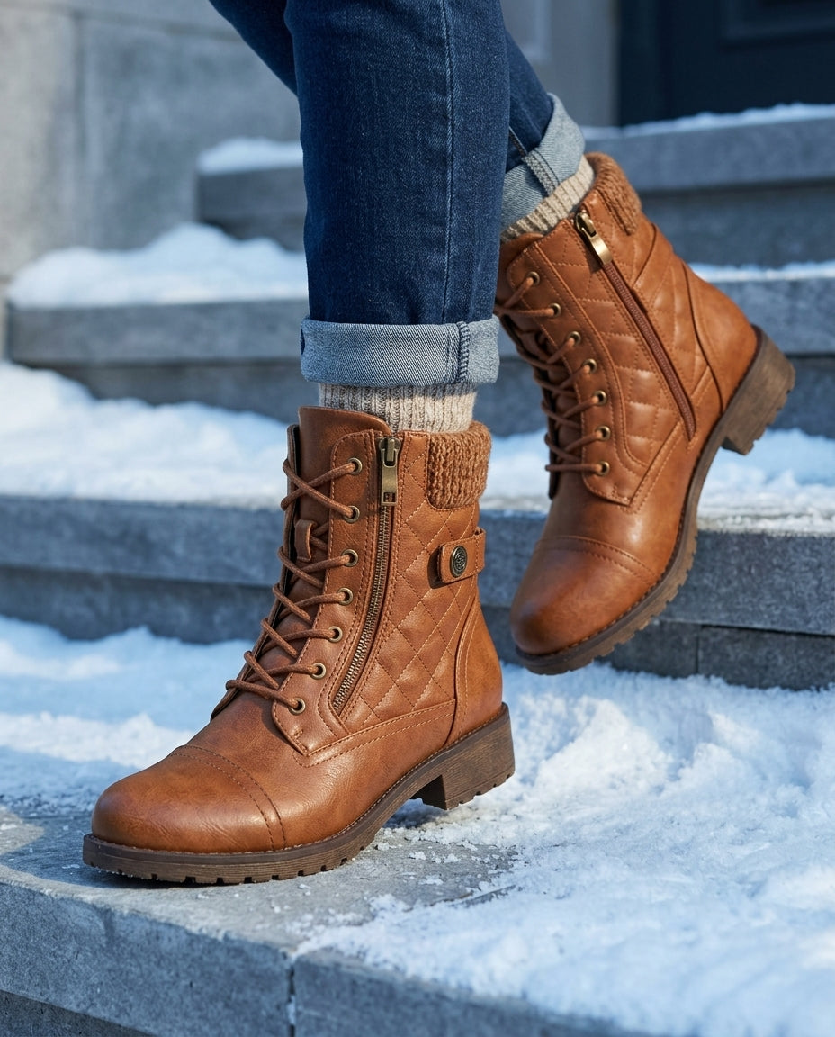 Hadley Women's Sweater Cuff Winter Boots