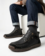 Fenwick Men's Orthopedic Leather Ankle Boots