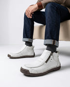 Fenwick Men's Orthopedic Leather Ankle Boots