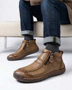 Fenwick Men's Orthopedic Leather Ankle Boots