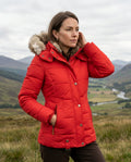 Hadley Women's Quilted Fur Hood Puffer Coat
