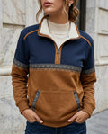 Bellamy Women's Sherpa Collar Colorblock Pullover