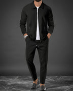 Calloway Men's Waffle Knit Zip Sweat Set