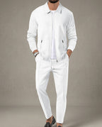 Calloway Men's Waffle Knit Zip Sweat Set