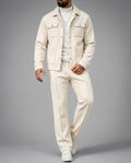 Barrett Men's Textured Cargo Two Piece Sweat Set