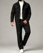 Barrett Men's Textured Cargo Two Piece Sweat Set