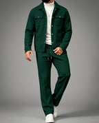 Barrett Men's Textured Cargo Two Piece Sweat Set