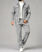 Barrett Men's Textured Cargo Two Piece Sweat Set