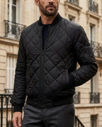 Prescott Men's Quilted Diamond Bomber Jacket