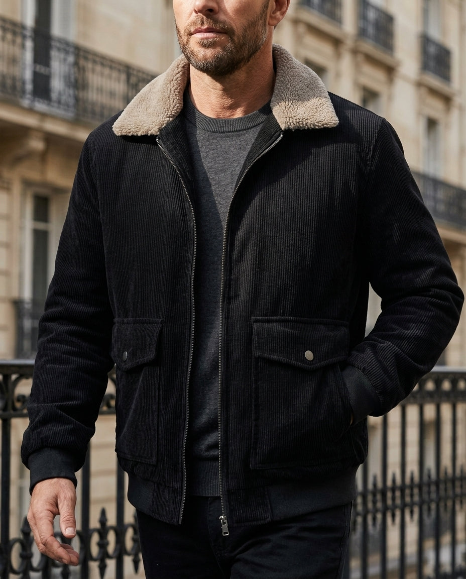 Barrett Men's Corduroy Sherpa Lined Jacket
