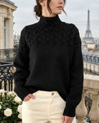 Blakely Women's Relaxed Cable Knit Turtleneck Sweater