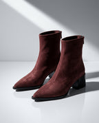 Genevieve Women's Suede Leopard Ankle Boots