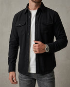 Everett Men's Casual Cotton Cargo Overshirt