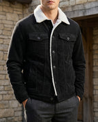 Weston Men's Fleece Lined Corduroy Trucker Jacket