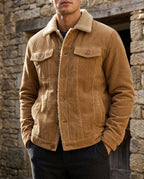 Weston Men's Fleece Lined Corduroy Trucker Jacket