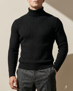 Whitfield Men's Cable Knit Turtleneck Sweater