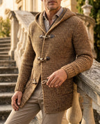 Bradford Men's Toggle Hooded Knit Cardigan