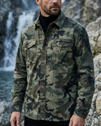 Ashford Men's Cotton Camo Utility Shirt Jacket