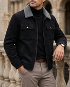 Bennett Men's Corduroy Sherpa Collar Zip Jacket