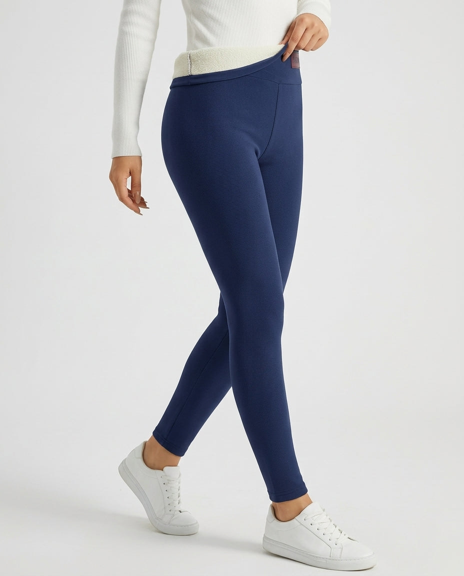 Genevieve Women's Thermal Lined High Rise Leggings