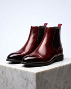 Remington Men's Leather Cap Toe Chelsea Boots