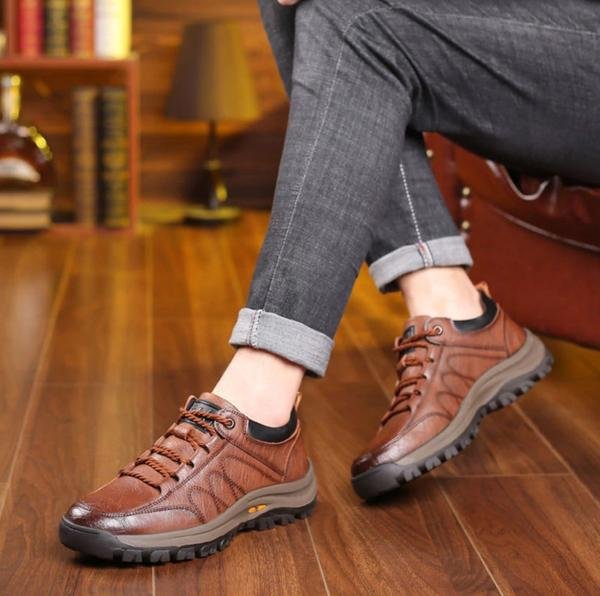 Sterling Men's Leather Outdoor Trail Shoes